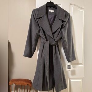 Anne Klein Woman’s Cashmere Blend Wrap Coat